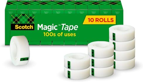 Scotch Magic Tape, Invisible, Home Office Supplies and Back to School Supplies for College and Classrooms, 3 Rolls in Kuwait
