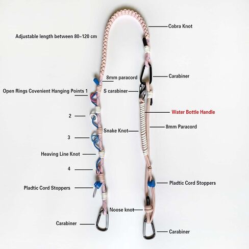 Black Purse Straps Replacement Crossbody, Paracord Woven Purse Bag Strap Adjustable Heavy Duty Shoulder Strap for Camera Cell Phone Water Bottle Canvas Rope Braided Bag Straps for Longchamp Handbag in Saudi Arabia