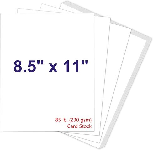 White Cardstock 8.5 X 11 ، 230gsm Cover Cardstock Paper ، 85 LB Stock Stock Brinter و Card Stock Paper للدعوات والخردة والحرف اليدوية وبطاقات DIY و DERITION و DRING (30 ورقة) in Kuwait