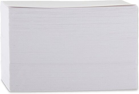 Amazon Basics Heavy Weight Ruled Lined Index Cards, 300 Count, 100 Pack of 3, White, 3 x 5 Inch Card in Saudi Arabia