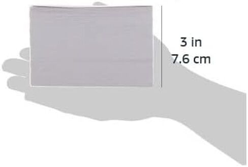 Amazon Basics Heavy Weight Ruled Lined Index Cards, 300 Count, 100 Pack of 3, White, 3 x 5 Inch Card in Saudi Arabia
