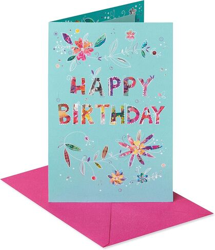 American Greetings Birthday Card for Her (Floral Happy Birthday) in Saudi Arabia