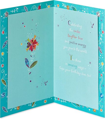 American Greetings Birthday Card for Her (Floral Happy Birthday) in Saudi Arabia
