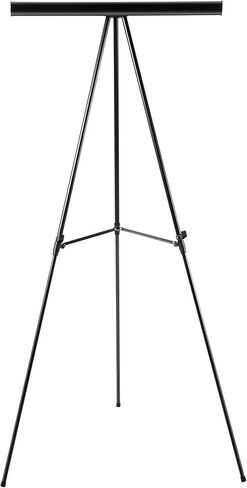 Amazon Basics High Boardroom Aluminum Flipchart Whiteboard and Display Easel Stand with Adjustable Height Telescope Tripod, 35 x 2 x 28 Inches, Black in Saudi Arabia