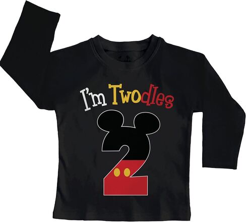 Luke and Lulu 2nd Dirthnd Shirt Boy - Mouse تحت عنوان عيد ميلاد القميص 2 - فتى عيد الميلاد 2 ، فتى - قميصان in Kuwait