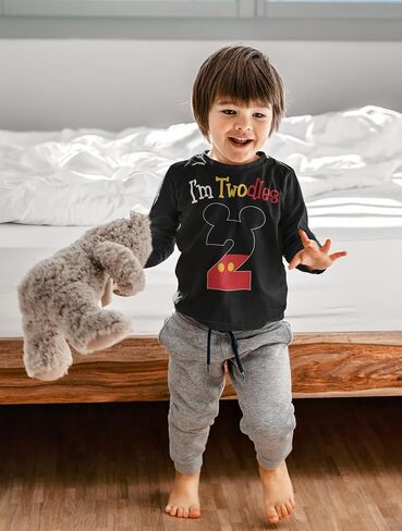 Luke and Lulu 2nd Dirthnd Shirt Boy - Mouse تحت عنوان عيد ميلاد القميص 2 - فتى عيد الميلاد 2 ، فتى - قميصان in Kuwait