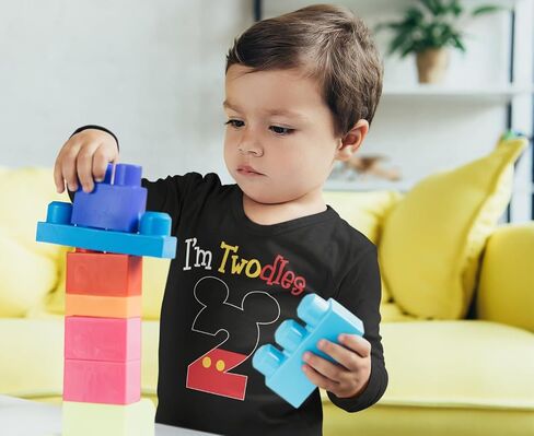 Luke and Lulu 2nd Dirthnd Shirt Boy - Mouse تحت عنوان عيد ميلاد القميص 2 - فتى عيد الميلاد 2 ، فتى - قميصان in Kuwait