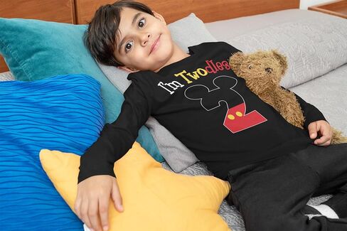 Luke and Lulu 2nd Dirthnd Shirt Boy - Mouse تحت عنوان عيد ميلاد القميص 2 - فتى عيد الميلاد 2 ، فتى - قميصان in Kuwait