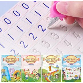 AALGO Large Children's Magic Copybooks,Reusable Handwriting Practice for Kids,Writing Practice Book for Preschool Kids Age 3-8 Calligraphy