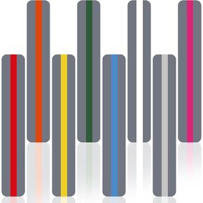 Koogel 16Pcs Reading Guide Strips, 2 Sizes Reading Ruler Reading Tracking Highlight Strips Colored Overlays Bookmark Assorted Colors Helps with Dyslexia