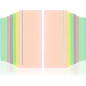 Guided Reading Highlight Strips Colored Overlays Bookmark Reading Tracking Rulers with Line for Dyslexia, ADHD and to Reduce Visual Stress (8 Pack)
