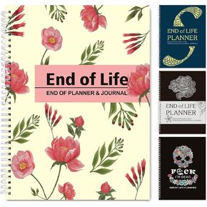 End of Life Planner Organizer Notebook, If I Die Binder Organizer, With Storage Bag for Cards, Envelopes, Photos, Im Dead Now What Planner, Final Will Arrangements Workbook Guide (Blue)