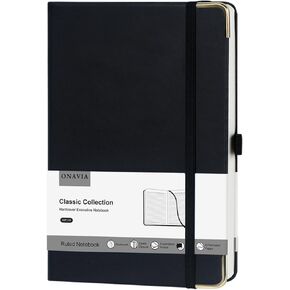 A5 Lined Journal Notebook - 100 GSM Thick Paper, 6 Pack Hardcover Journaling Notebooks for Writing, Work, Travel, School, College Ruled Journals for Women Men, PU Leather Note Books, 5.5"x8.3"
