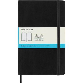 Moleskine Classic Notebook, Soft Cover, Large (5" x 8.25") Ruled/Lined, Black, 192 pages