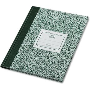 National Lab Notebook, Quadrille Rule (5 sq/in), Green Marble Cover, (96) 10.13 x 7.88 Sheets