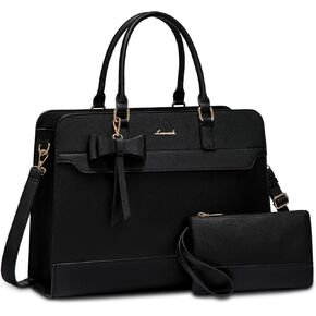 LOVEVOOK Laptop Tote Bag for Women,Leather Work Bag, Waterproof Business Teacher Bag,Large Computer Handbag Purse Briefcase,Office Gifts for Women