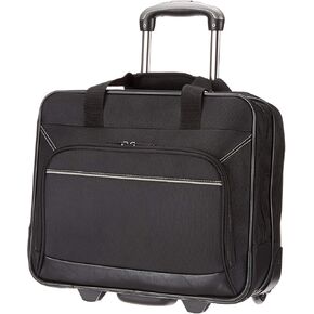 Amazon Basics Rolling Laptop Case, 15.6 Inch, Black
