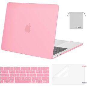 MOSISO Compatible with MacBook Pro 13 inch Case M2 2025, 2024, 2023, 2022-2016 A2338 M1 A2251 A2289 A2159 A1989 A1708 A1706, Plastic Hard Shell&Keyboard Cover&Screen Film&Storage Bag, Black