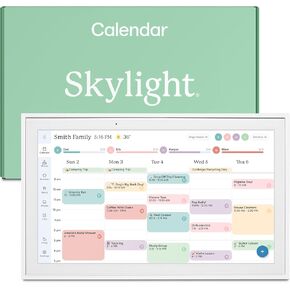 Skylight Calendar: 15-inch Digital Calendar & Chore Chart, Smart Touchscreen Interactive Display for Family Schedules – Wall Mount Included, Great for Organizing Your 2025 Calendar