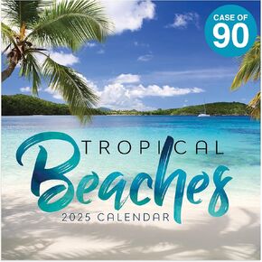 TF PUBLISHING 2025-2026 Beaches 2-Year Small Monthly Pocket Planner - 2-Page Large Calendar Grid and Lined Notes Section in Back - Monthly Day Planner for Purse - 3.5" x 6.5"