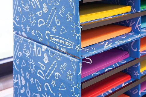 Bankers Box Classroom 15 Compartment Literature Organizer, Single (3384301),Blue in Kuwait