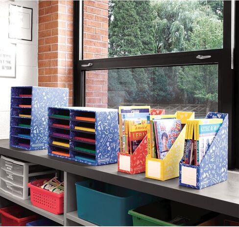 Bankers Box Classroom 15 Compartment Literature Organizer, Single (3384301),Blue in Kuwait