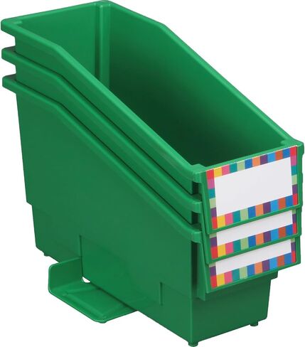 Really Good Stuff Non-Tip Book and Binder Holders with Stabilizer Wings, 5½" by 13½" by 7¾" - Set of 6, Classroom & Library Organization in Saudi Arabia
