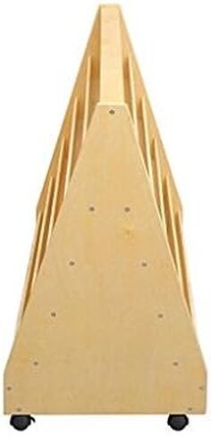 ECR4Kids Double-Sided Mobile Book Display, Classroom Bookshelf, White Wash in Kuwait