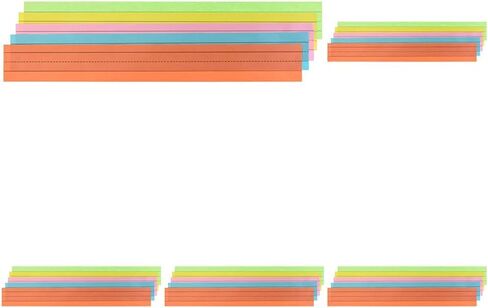 School Smart Ruled Rainbow Sentence Strips, Rainbow ,3 x 24 Inches (Pack of 100) in Kuwait