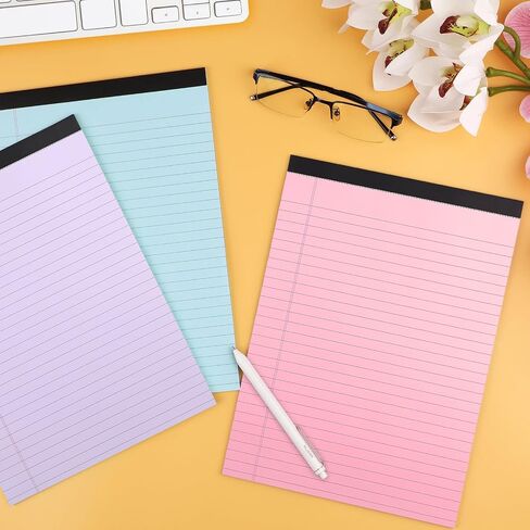 3 Pack Legal Pads Refills Note Pads, Writing Pads 8.5 x 11 Inches, Memo Pads Lined Writing Note Pads, Letter Size Legal Pad Wide Ruled Lined Pads Legal Rule for School Office（30 Sheet per Pads） in Kuwait