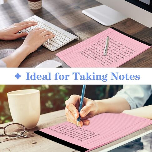3 Pack Legal Pads Refills Note Pads, Writing Pads 8.5 x 11 Inches, Memo Pads Lined Writing Note Pads, Letter Size Legal Pad Wide Ruled Lined Pads Legal Rule for School Office（30 Sheet per Pads） in Kuwait