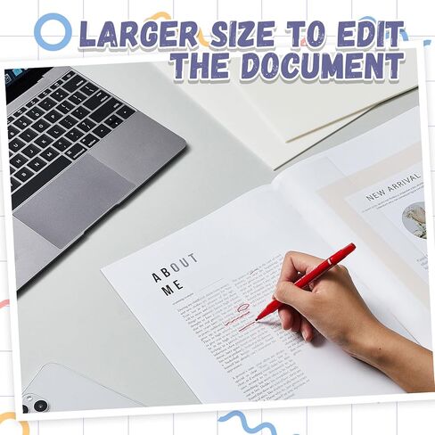 Gueevin 100 Sheets 6.8 x 9.8 Inch Transparent Sticky Notes, Extra Large Clear Self Sticky Notes, 2 Pads Waterproof Jumbo Translucent Paper, Office Supply(Blank Style) in Kuwait