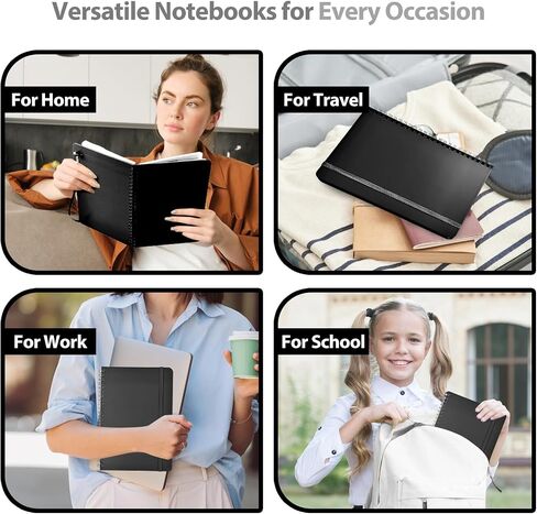 Journaling Notebooks, Lined Spiral Journal Notebook for Women & Men, 146 Pages College Ruled Hardcover Note Book for Work, Note Taking, Journaling, School, Writing, A5(5.5''x8'') in Kuwait