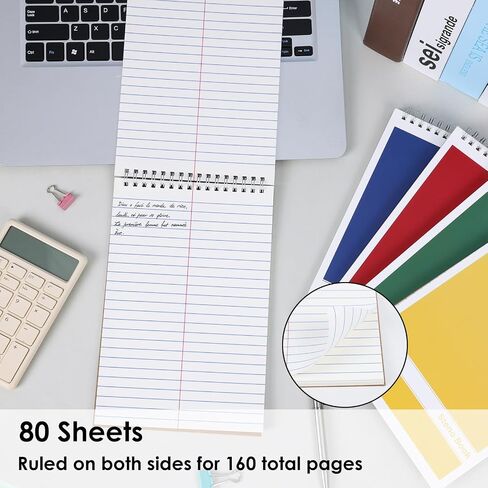 Labuk 15 Pack Steno Pads 6 × 9 بوصات 80 ورقة حلزوني Steno Notebooks قاعدة Gregg ، أجهزة الكمبيوتر المحمولة الجيبية أغطية ملونة مع منصات دوامة أعلى للمدرسة ، الجامعة ، الكلية ، العمل ، المكتب in Kuwait