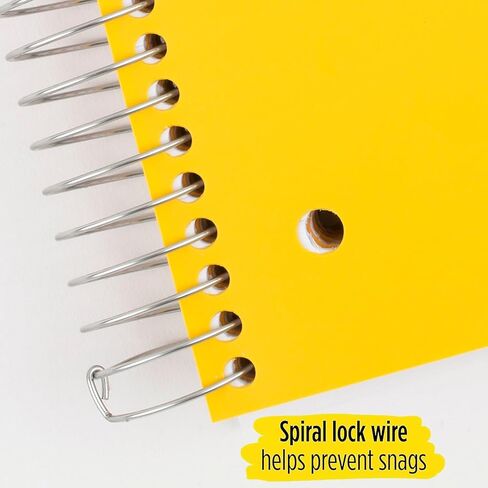 مؤلف دفتر حلزوني من خمس نجوم + تطبيق دراسة ، 3 موضوع ، ورقة واسعة ، 150 ورقة ، 10-1/2 "× 8" حجم الورقة ، Tidewater Blue (73184) in Kuwait