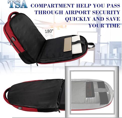 MATEIN Travel Laptop Backpack, Business Anti Theft Slim Sturdy Laptops Backpack with USB Charging Port, Water Resistant College School Computer Bag Gift for Men & Women Fits 15.6 Inch Notebook, Grey in Saudi Arabia