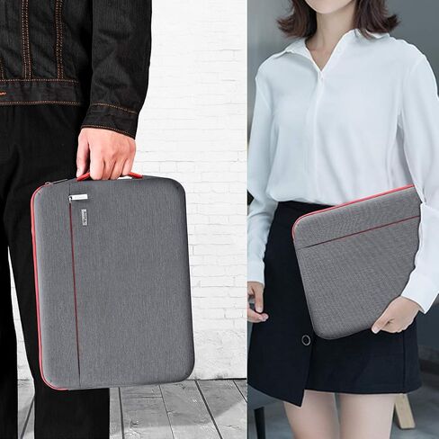 Voova Laptop Sleeve Case 15.6 16 Inch, 360° Protective Computer Carrying Bag Cover Compatible with MacBook Pro/Max 16 M3 M2 M1 2023-2019, Dell XPS 15,15-16" Hp Acer Asus with Organizers, Grey in Kuwait