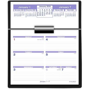 AT-A-GLANCE 2025 Desk Calendar Refill, Weekly, 6" x 7", Flip-A-Week (SW705X5025)