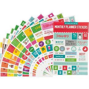 Essentials Month By Month Planner Stickers (set of 475 stickers)