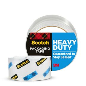 Scotch Heavy Duty Shipping Packing Tape, Clear, Shipping and Packaging Supplies, 1.88 in. x 54.6 yd., 1 Tape Roll