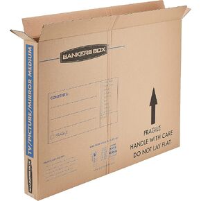 Bankers Box Large - up to 55" TV/Picture/Mirror - Moving Box 4 Pack, 48-in x 4-in x 33-in (7711301)