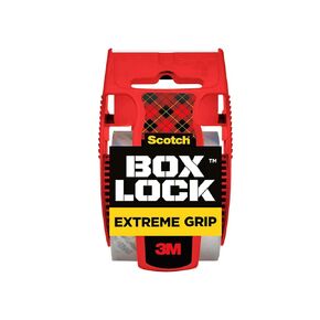 Scotch Box Lock Packaging Tape, 6 Rolls with Dispenser, 1.88 in x 800 in, Extreme Grip Packing, Shipping and Mailing Tape, Sticks Instantly to Any Box