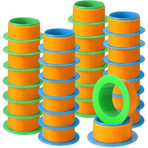 Marsui 8 Pairs Stretch Wrap Dispenser Fit 3 Inch Film Core, Plastic Pallet Handles Shrink for Moving Stretch Wrap Roll Pallet Packing Shipping, Blue Green
