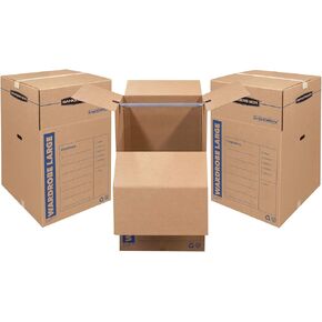 Bankers Box Short Wardrobe Box 3 Pack, 20-in x 20-in x 34-in (7710902)
