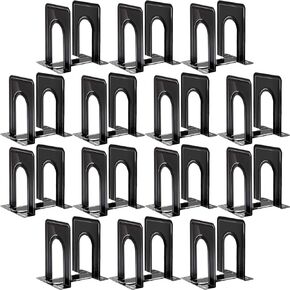 HappyHapi Book Weends ، Book Weads Bookends for Shelves ، 14 PCS Book End لعقد الكتب للخدمة الثقيلة ، Booking Bookend Non-Skid ، Stopper Book Stopper for Shroff Office Home ، 6.5 × 5.7 × 4.9 (7 أزواج ، كبيرة)