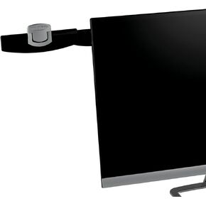 3M Monitor Mount Document Clip Copy Clip, Mounts Right or Left with Command™ Adhesive, Use on Monitors and Laptops for Easy Viewing and Reduced Clutter, Holds up to 30 Sheets, Black (DH240MB)