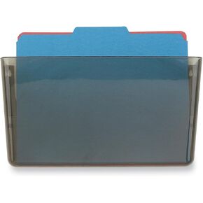 Officemate Wall File, Letter Size, 13 x 4 1/8 x 7 Inches, Smoke (21431)