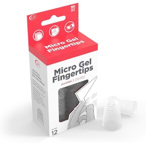 Lee Micro Gel Fingerpipips - حجم متنوع 11-13 لتسهيل التعامل مع الورق ، والوقاية من قطع الورق ، والتعامل