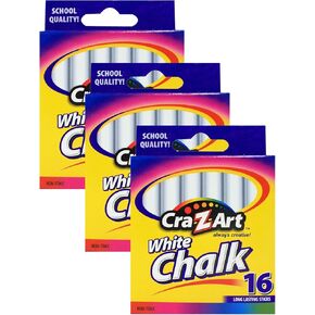 CRA-Z-Art Classroom Chalk ، White ، حزمة من 16 قطعة