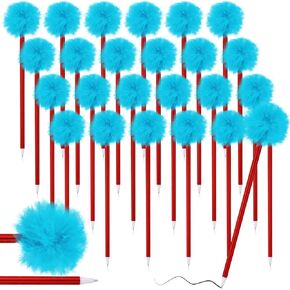 Hestya 100 PCS الأزرق بوم بوم ريشة القلم النيفلي ريد بلاستيك ريلز أقلام القراءة عبر أنريكا الحبر الأسود Quill توقيع قلم رصاص غامض للكتابة المدرسية والمدرسة الحفلات in Kuwait